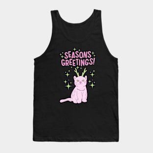 Seasons Greetings Cat Tank Top